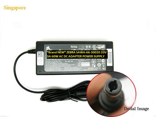 *Brand NEW* ZEBRA SAWA-66-30020 20V 3A 60W AC DC ADAPTER POWER SUPPLY